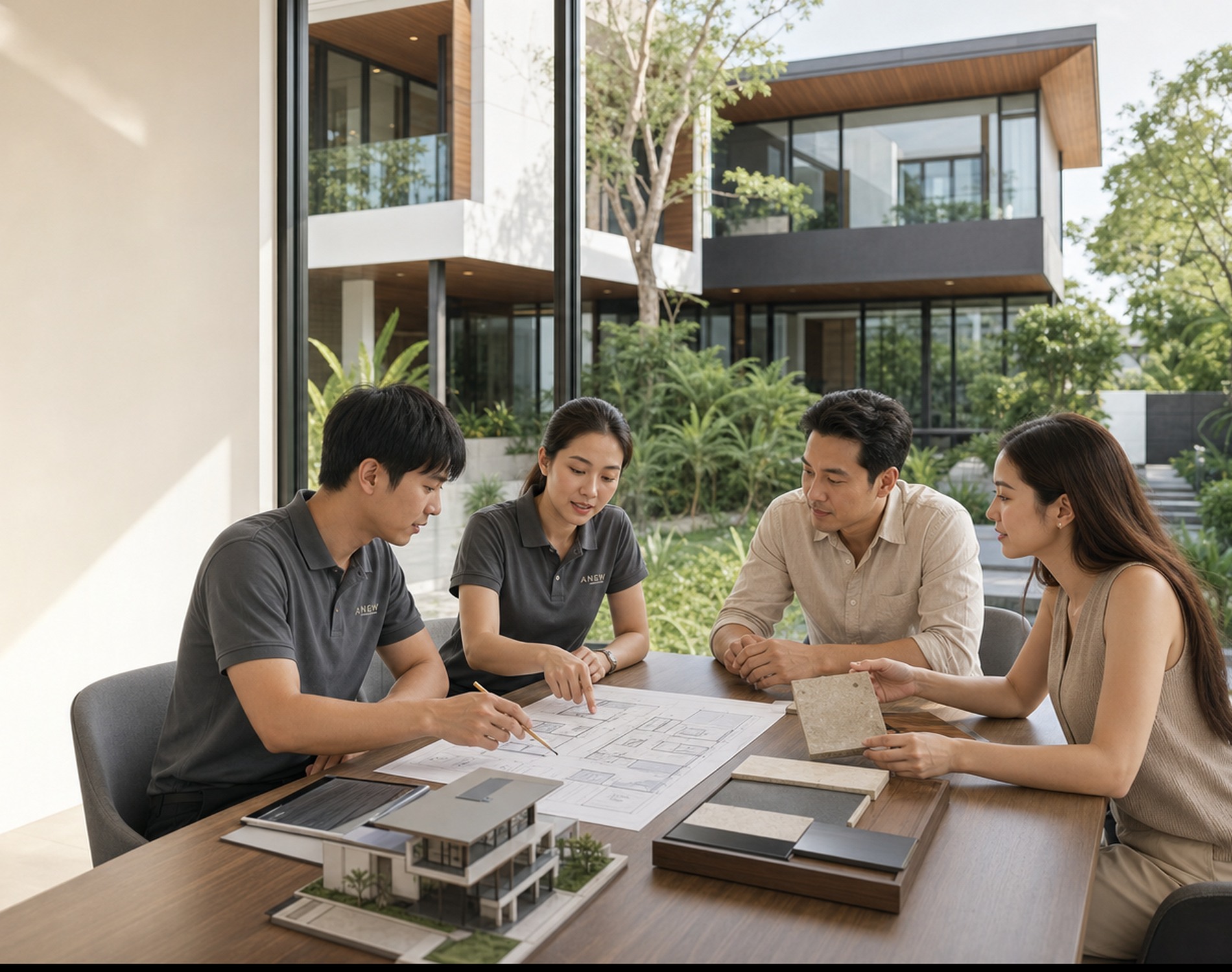 ทีม ANEW ร่วมวางแผนและออกแบบบ้านกับเจ้าของโครงการ